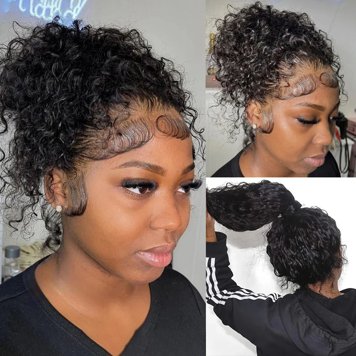 Hair Icon |  Invisi Drawstring 360 Water Wave Pre-Cut Lace Wear Go Wig Pre-Bleached Knots Glueless Wigs