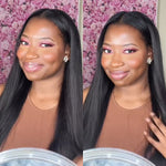 ISEE HAIR Silky Straight Upart Wig 100% Human Virgin Hair
