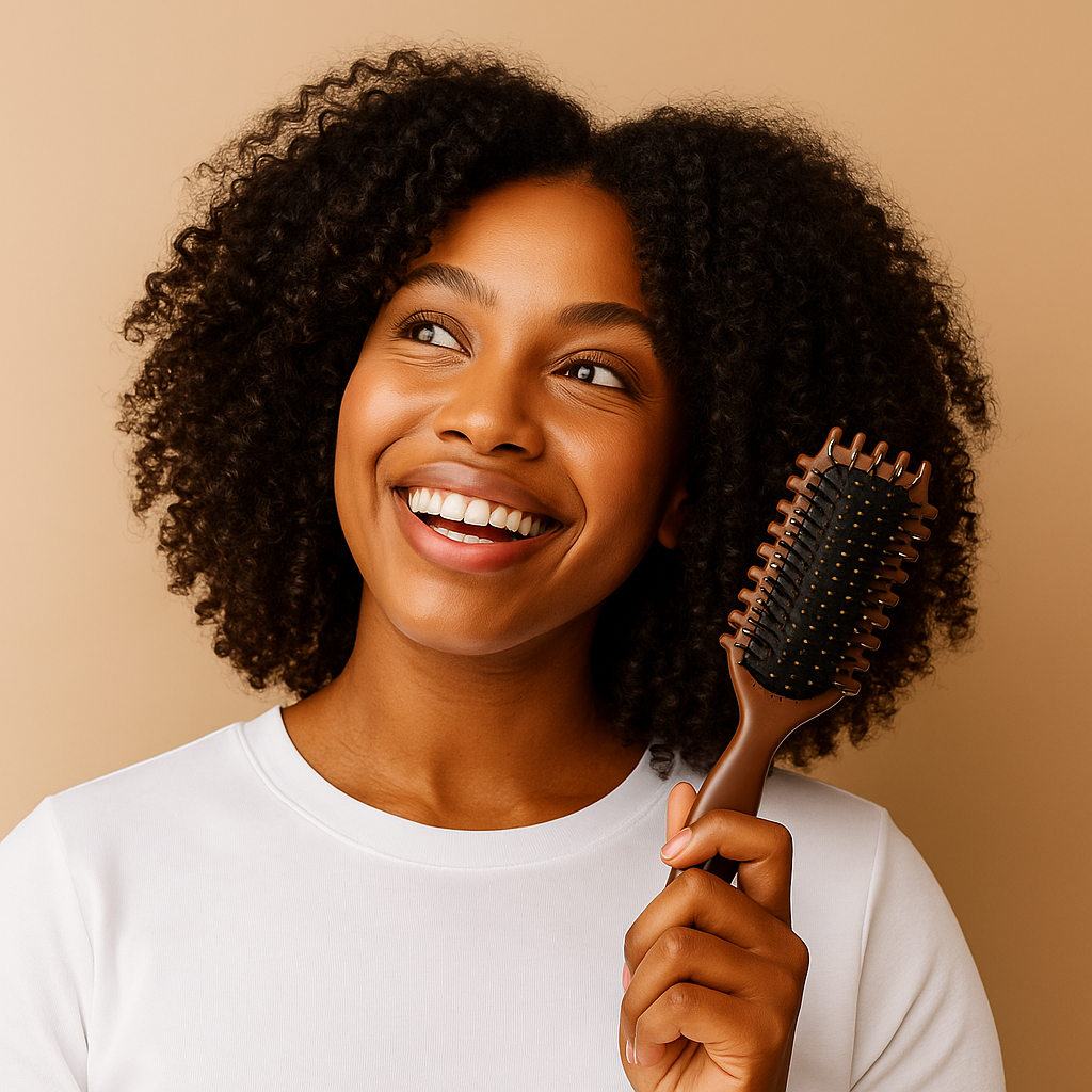 Hair Icon Curly Brush