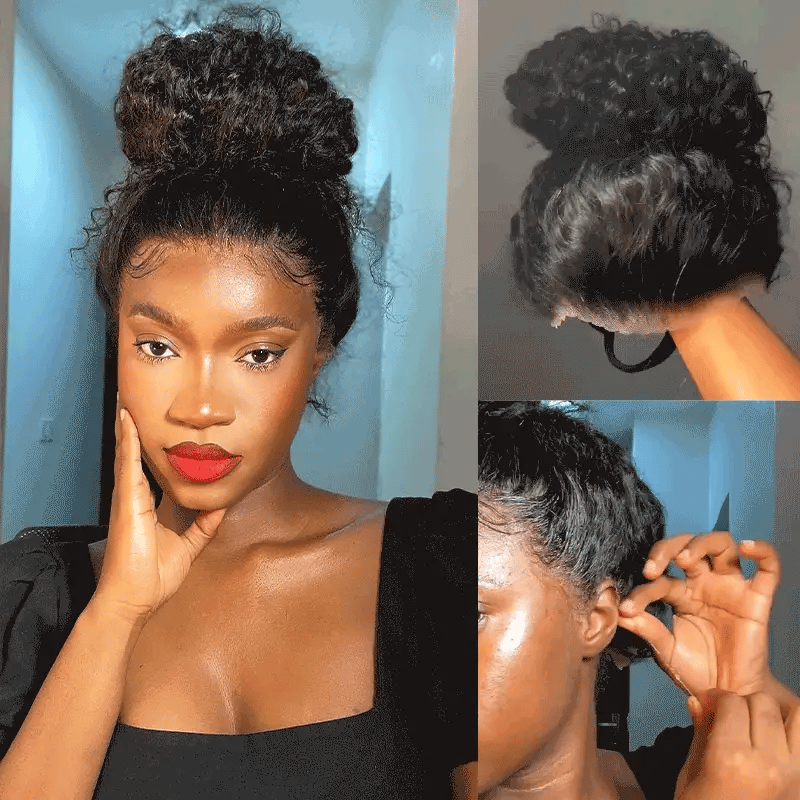 Hair Icon |  Invisi Drawstring 360 Water Wave Pre-Cut Lace Wear Go Wig Pre-Bleached Knots Glueless Wigs
