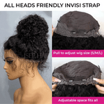 Hair Icon |  Invisi Drawstring 360 Water Wave Pre-Cut Lace Wear Go Wig Pre-Bleached Knots Glueless Wigs