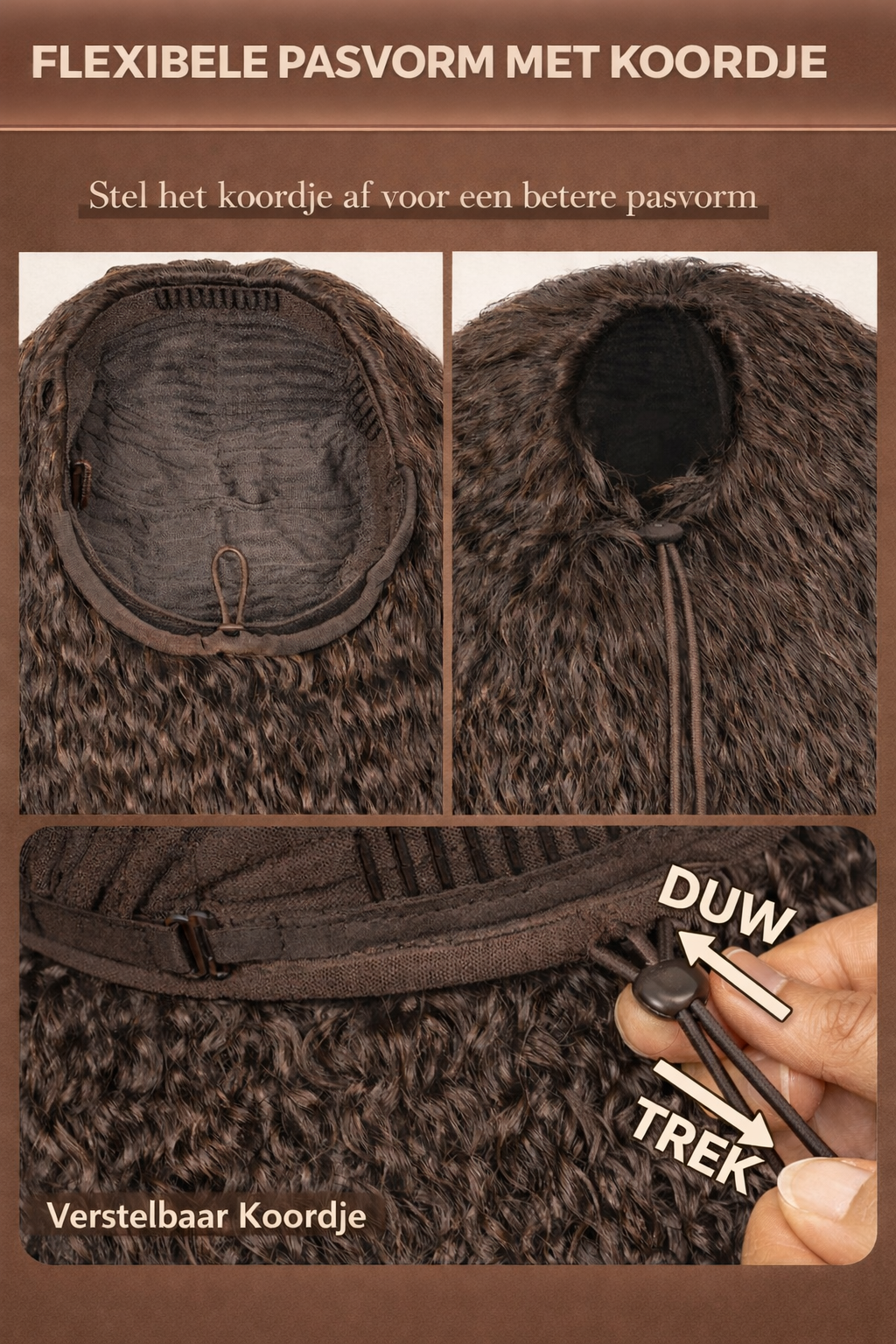 NAYA  Natural Straight Half Wig