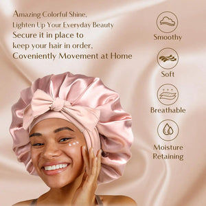 Hair Icon | Non-Slip Satin Bonnet met Stretchy Band