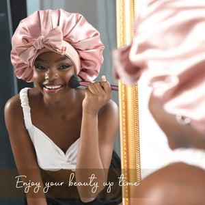 Hair Icon | Non-Slip Satin Bonnet met Stretchy Band