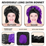 Hair Icon | Non-Slip Satin Bonnet met Stretchy Band