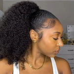 Hair Icon | Afro Curly Ponytail With Clip In 100% Human Hair