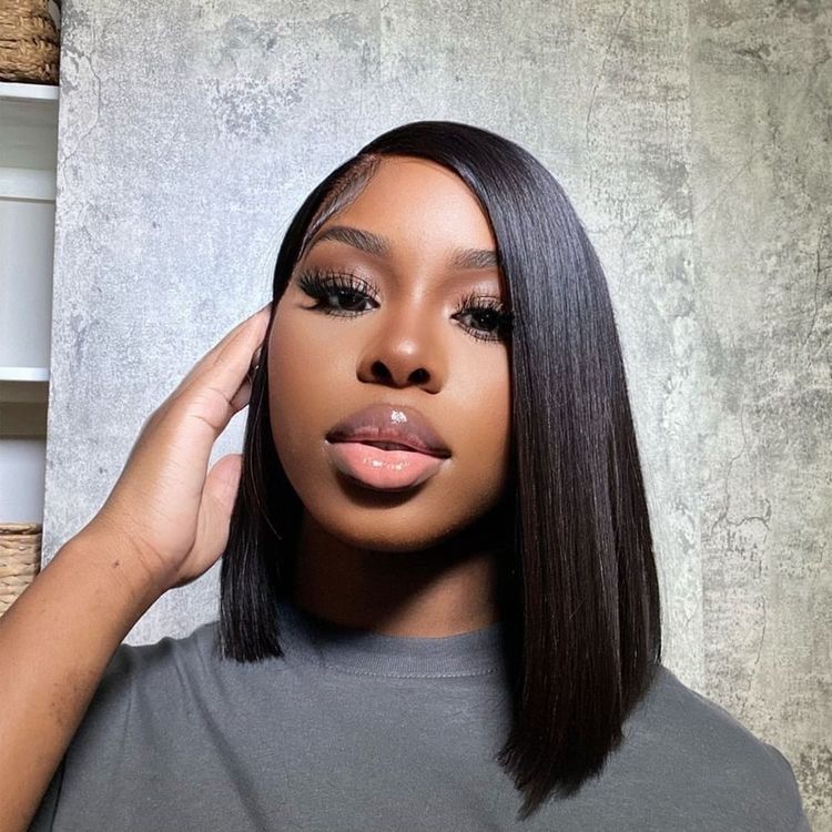 Hair Icon | Silky Straight Melt HD Lace Short Bob Wig