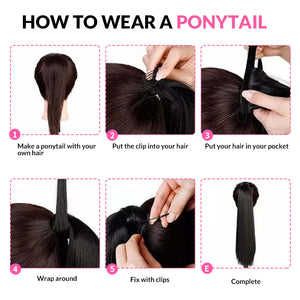 Hair Icon | Afro Curly Ponytail With Clip In 100% Human Hair