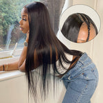ISEE HAIR Silky Straight Upart Wig 100% Human Virgin Hair
