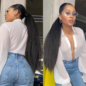 Hair Icon | Kinky Straight Ponytail
